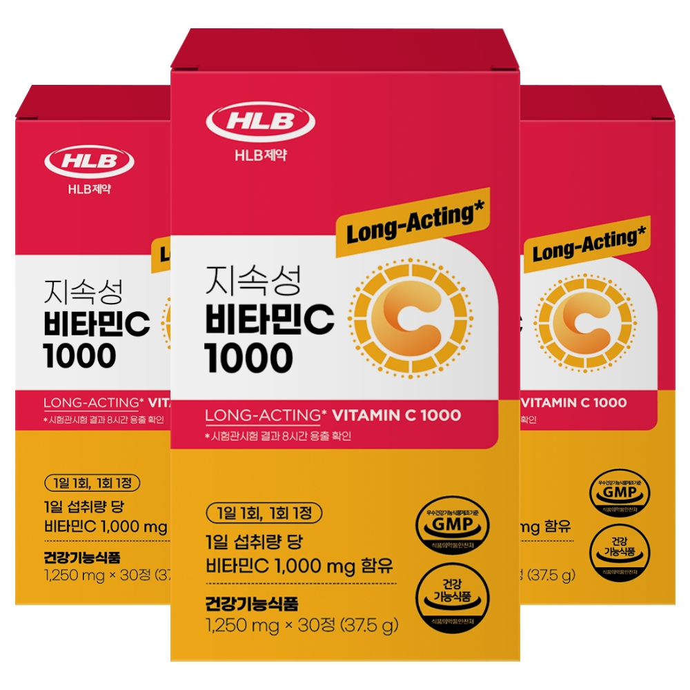 지속성
비타민C 1000 
(1,520mg X 30정)
3박스