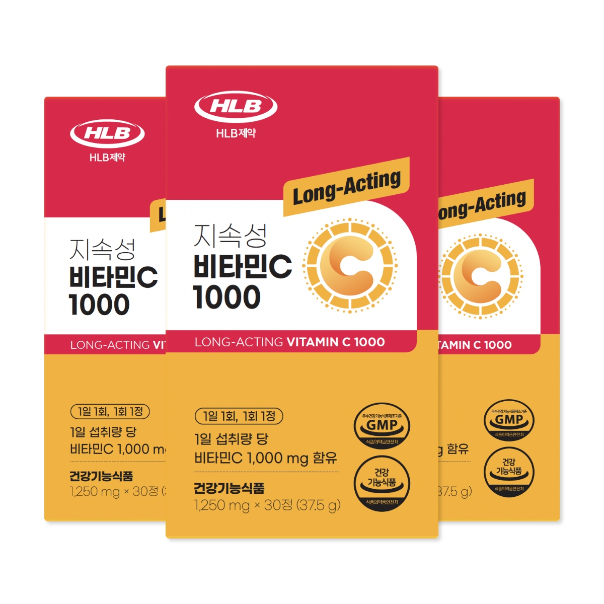 지속성 비타민C 1000 (1,520mg X 30정) 3박스